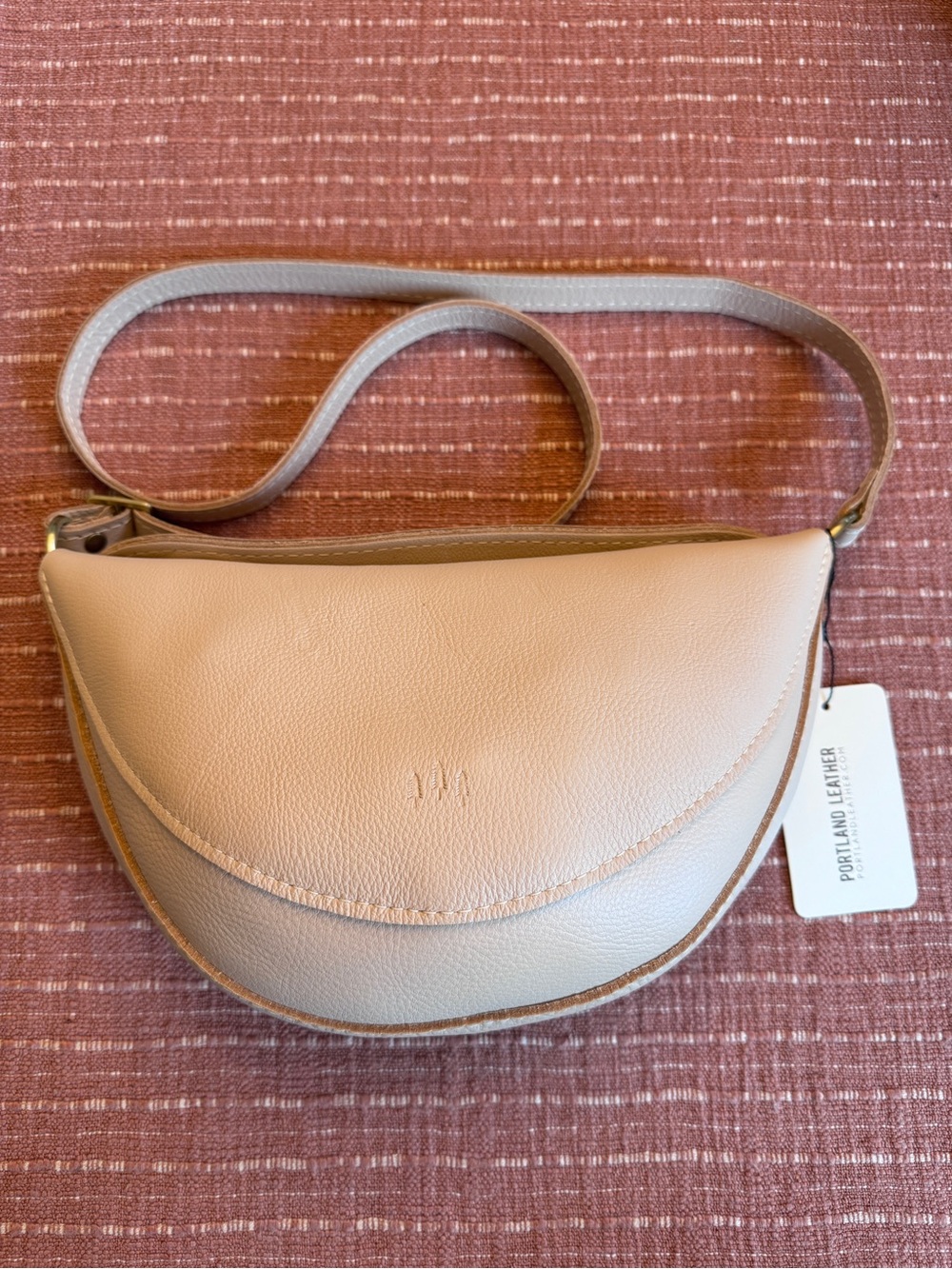 Portland Leather Moonflower Medium Koala Sling Bag 🌙 🐨 Crescent Crossbody
